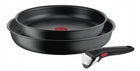 Patelnie TEFAL Ingenio Ultimate 24/28 INDUKCJA 3el zestaw naczyń z odpinanym uchwytem, powłoka nieprzywierająca, do