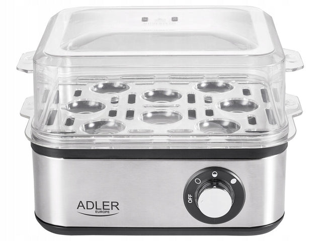 Jajowar adler AD 4486 800 w srebrny/szary metal, tworzywo sztuczne
