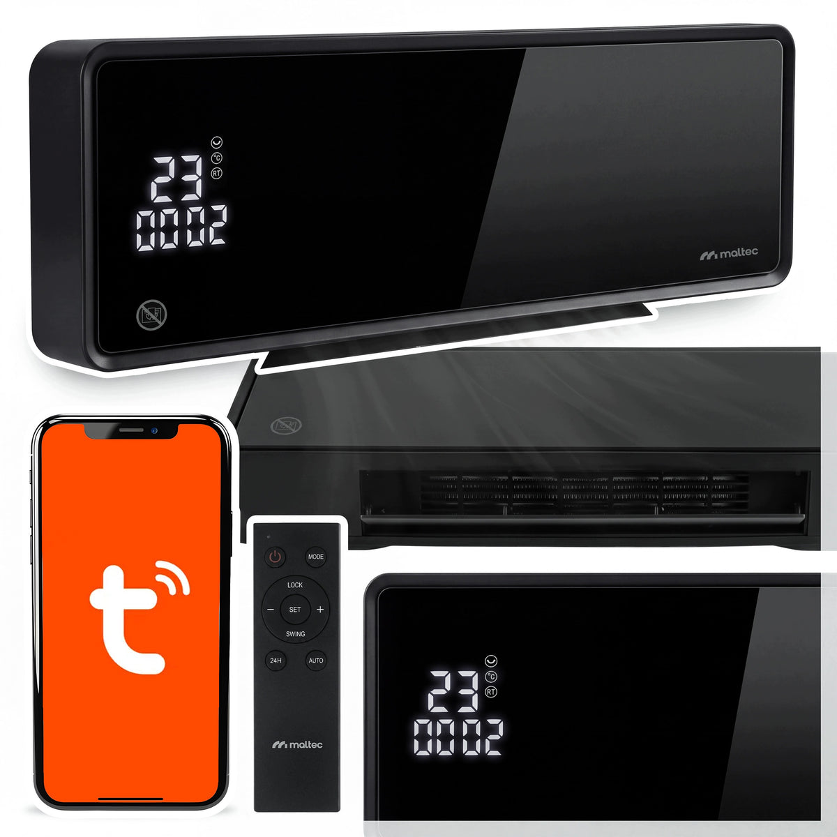 KURTYNA POWIETRZNA MOCNY GRZEJNIK ENERGOOSZCZĘDNY WiFi PILOT TIMER 2000W z nagrzewnicą elektryczną 2000 W