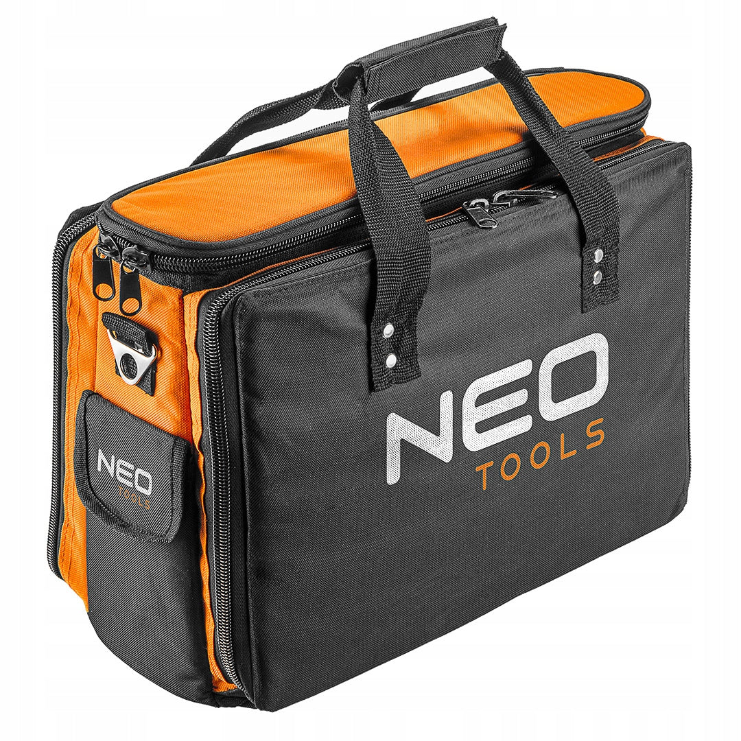 NEO torba narzędziowa monterska organizer 84-308 etui na narzędzia, 19 kieszeni, zamykana na zamek, 43,5x33x20 cm