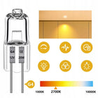Żarówka halogenowa halogen JC G4 20W 12V żarnik 12 szt. Trustworthy8 kapsułkowa, ciepłe białe światło