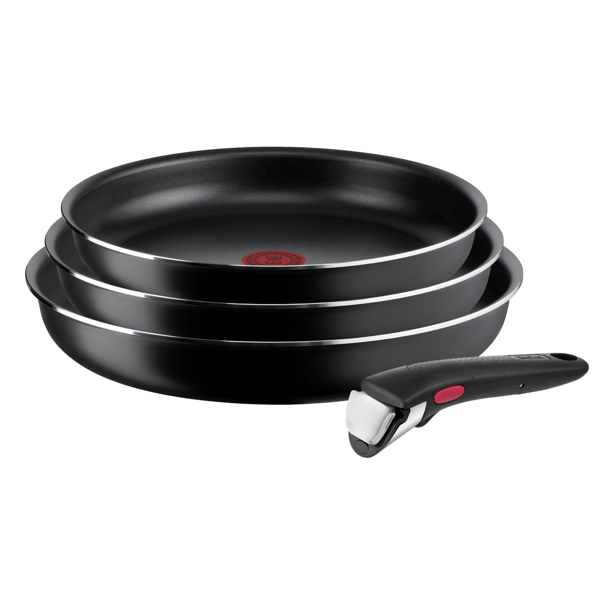 Zestaw patelni TEFAL Ingenio Easy On 4 elementy gaz czarny