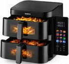 Frytkownica beztłuszczowa pionowa AIR fryer kerch dual FRY 12l 12PROGRAMÓW czarny
