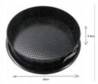 Tortownica blacha forma marmurkowa pieczenia 28 CM do ciast i serników, metalowa z wyjmowanym dnem, wysokość 6,8 cm