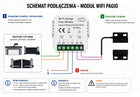 Sterownik wifi do bramy garażowej i wjazdowej pagio tuya + czujniki moduł inteligentnego domu, zdalna obsługa automatyki