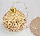 Klosz Abażur Bambus Rattan Beż Boho E27 Kula 20cm do Lamp solo owanie beżowy