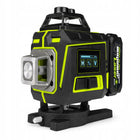 Laser krzyżowy poziomica laserowa 360 płaszczyznowa laser zielony mapower do prac remontowych, układania płytek i