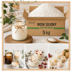 WOSK SOJOWY 5kg Do Świec Zalewanych Płatki NATURALNY EKO SENZI COSMETICS surowiec roślinny, materiał dla