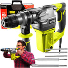 Ryobi młot udarowy młotowiertarka 1050W 3,6J RSDS1050-K +walizka+dłuta do betonu SDS Plus wiercenie i kucie zasilanie