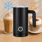 Spieniacz do mleka kawy podgrzewacz elektryczny 4 tryby 500W 625ml 4W1 dzbankowy do cappuccino latte czarny