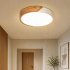 Lampa Sufitowa Plafon LED Okrągła Drewniana Nowoczesna 30W 3000K 3300lm oprawa do wnętrz, zintegrowane źródło światła