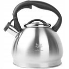 Czajnik na GAZ czajnik z gwizdkiem pokrywą 3l stal indukcja srebrny inox czajnik tradycyjny 3 l czarny, srebrny, szary