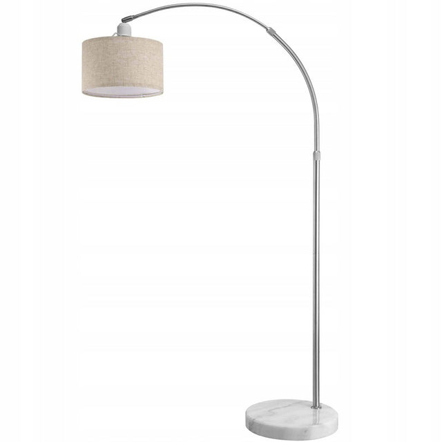 Lampa podłogowa stojąca łukowa podstawa marmur oświetlenie do salonu, sypialni i biura, gwint E27, wysokość 175 cm