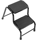 Drabina drabinka stalowa 150kg taboret schodki domowa mocna stabilna podest stołek do sięgania, 2 stopnie, wysokość 40
