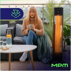 Grzejnik elektryczny promiennik podczerwieni taras 2000W pilot MPM MUG-26 średniofalowe 2000 W