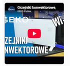 Grzejnik konwektorowy LCD z pilotem sterowania i WiFi ogrzewanie domowe 600 mm 385 mm grzewcza biały