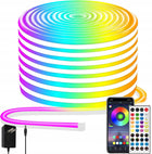 Taśma LED RGB 20m zewnętrzna wodoodporna IP65 Ledy 5050 24v mocna bluetooth oświetlenie dekoracyjne do ogrodu, tarasu i