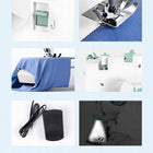 Maszyna do szycia domowa ściegów podwójna igła overlock urządzenie krawieckie do naprawy i przeróbek ubrań, białe