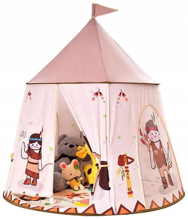 Namiot dla Dzieci do Domu Pokoju Domek Pałac Zamek Wigwam indiański tipi iglo 116x123 cm, od 3 lat, pokrowiec