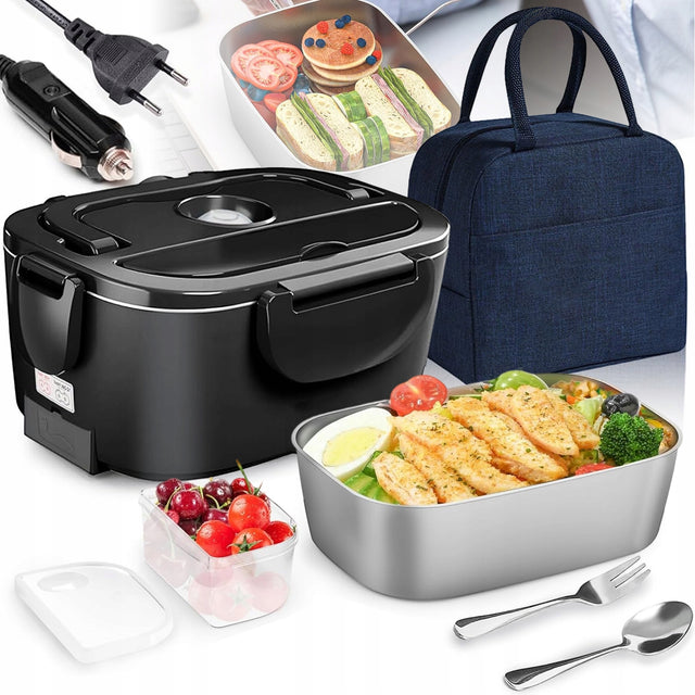 Przenośny Lunchbox Podgrzewający, Szybkie Nagrzewanie, Łatwy do Czyszczenia podgrzewacz do posiłków, pojemnik na jedzenie 1,5 l