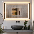 Lustro Łazienkowe Podświetlane LED 3 barwy 80x60 cm z Funkcją antypary 800 mm 600 mm