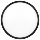 Lampa LED Plafon 2xE27 czujnik ruchu okrągły Natynkowy Sufitowy Oprawa do korytarza, garażu i piwnicy, czarna obudowa