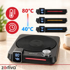 Podgrzewacz Elektryczny do Kubka Kawy Herbaty 40W 40-80°C Timer 12h Prezent 0 l 40 w czarny tworzywo sztuczne
