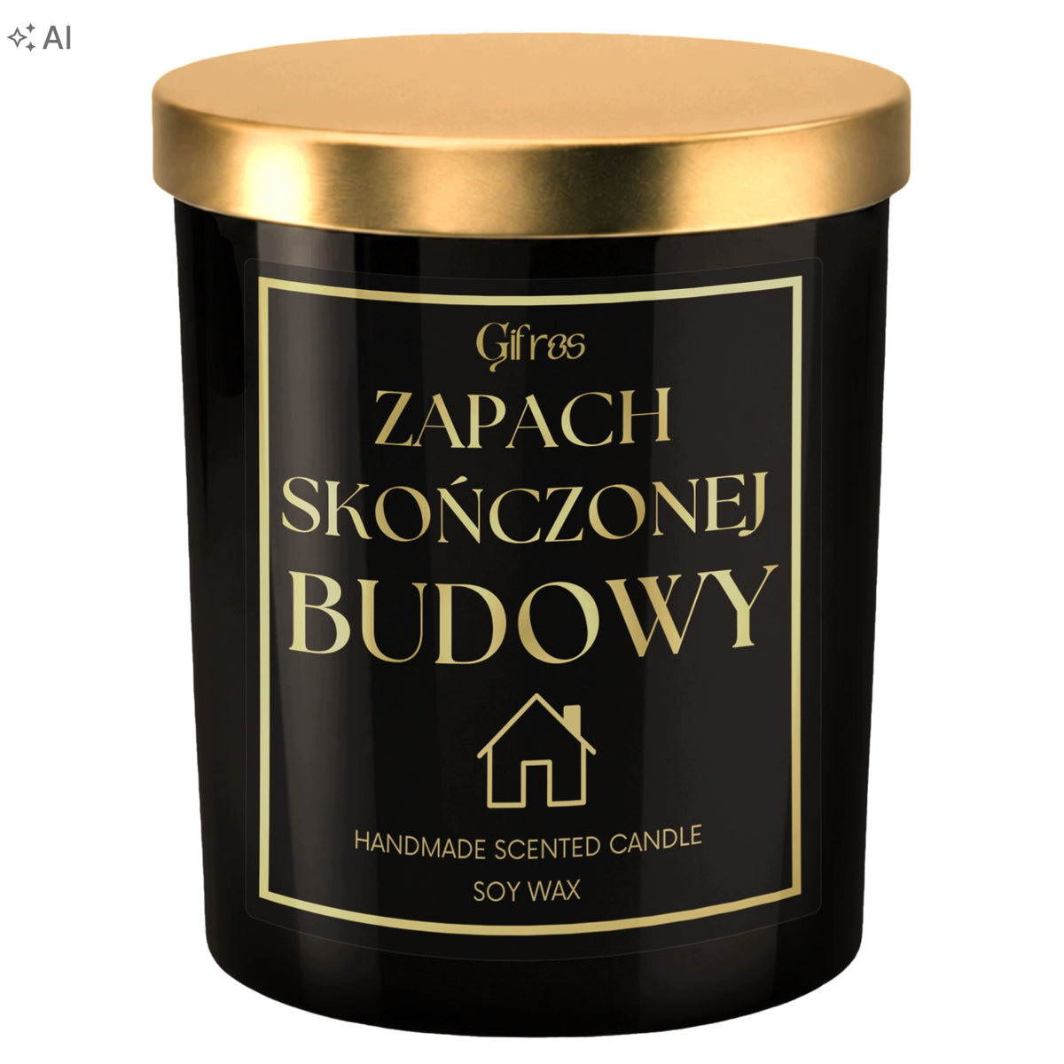 Zapach Skończonej Budowy Prezent Na Parapetówkę Świeca Do Nowego Domu świeczka na wprowadzenie, upominek dla gospodarzy