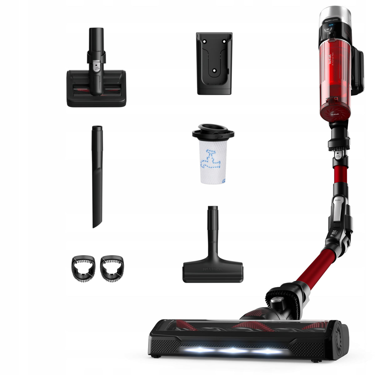 Odkurzacz pionowy Tefal X-Force Flex 9.60 TY2079 turboszczotka mocny ręczny bezprzewodowy akumulatorowy do domu, 45