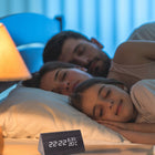 Budzik zegar elektroniczny termometr alarm cyfrowy zegarek stojący cichy czarny tworzywo sztuczne