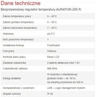 Auraton aquila R bezprzewodowy regulator temperatury (200R) kc662 termostat pokojowy, sterownik ogrzewania