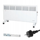 Grzejnik elektryczny konwektorowy termostat energooszczędny EWN-2500W 890 mm 400 mm grzewcza biały