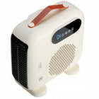 Termowentylator z termostatem farelka pilot grzejnik elektryczny 2000W LCD beżowy