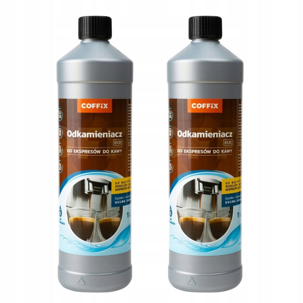 Odkamieniacz do ekspresu do kawy w płynie uniwersalny zestaw 2x 1000ml