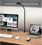 Lampka Biurkowa LED Na Biurko Szkolna Lampa Kreślarska do Biura 14W CCT ściemniana, z zaciskiem, czarna, 82 cm
