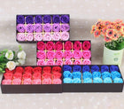 54x róże mydlane prezent kwiaty flower BOX główka sztuczna róża do kąpieli główki kwiatowe czerwony