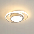 Lampa sufitowa LED plafon ring biały 32W 3000K - nowoczesna do salonu okrągła oprawa z ciepłym światłem, zintegrowane