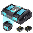 2x BATERIA DO MAKITA BATERIA 6Ah 18V BL1860 BL1860B+ ŁADOWARKA 14.4 -18V akumulator Li-Ion, zasilanie elektronarzędzi