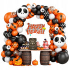 ZESTAW BALONÓW GIRLANDA BALONOWA HALLOWEEN PRZYJĘCIA ZESTAW DEKORACJA 116el nietoperze, wielokolorowe ozdoby imprezowe