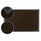 Wycieraczka pod drzwi do butów 50x80cm brąz siatka 3D wejściowa zewnętrzna mata gumowa PVC uniwersalna grubość 10 mm