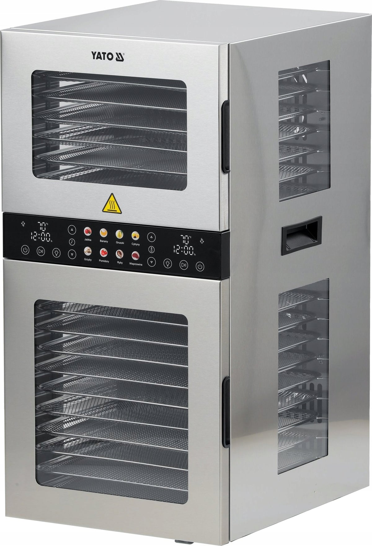 Suszarka spożywcza 20 tac, 1500W / yato YG-16001 dehydrator do owoców, warzyw, grzybów i ziół, regulacja temperatury