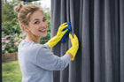 Zasłona wodoodporna ogrodowa 155x200 na przelotkach altana balkon grafitowa kurtyna tarasowa z poliestru gładka 180 g/m²