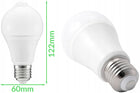 Żarówka LED E27 z czujnikiem ruchu zmierzchu biały neutralny 4000K 500l 6W kulista, automatyczne oświetlenie do