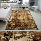 Nowoczesny Dywan BCF Shiraz 200x300 2x3 Szare Brązowy Bordo do Pokoju polipropylenowy prostokątny wzór kwiatowy salon