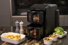 Frytownica beztłuszczowa AIR fryer frytkownica 2x5L 2 komory podwójna dual czarny