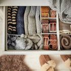 Ikea skubb komplet pojemników 6 szt. biały organizer do szuflady, wkłady do szafy, przechowywanie ubrań, 56 cm
