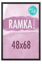 Ramka 48x68 ramka na zdjęcia 40x60 Ramki na zdjęcie 68x48 czarna MDF czarne oprawa fotografii, drewniana, pojedyncza