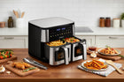 Frytkownica beztłuszczowa dwukomorowa AIR fryer 9 programów LED 9l 2800W srebrny/szary