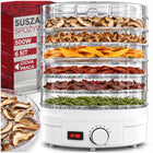 Suszarka do żywności fresh dryer 500 w 5 sit regulacja temperatury grzyby, owoce, warzywa i zioła, dehydrator BPA free