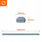 Oprawa Hermetyczna Lampa LED Świetlówka do Garażu 120cm Natynkowa Warsztat piwnica, magazyn, 20 W, 2000 lm, neutralna